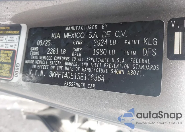 3KPFT4DE1SE116364: 42531339