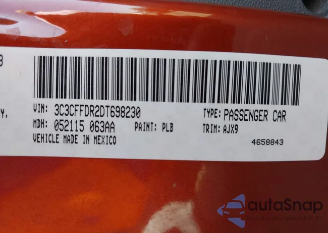 3C3CFFDR2DT698230: 42531400