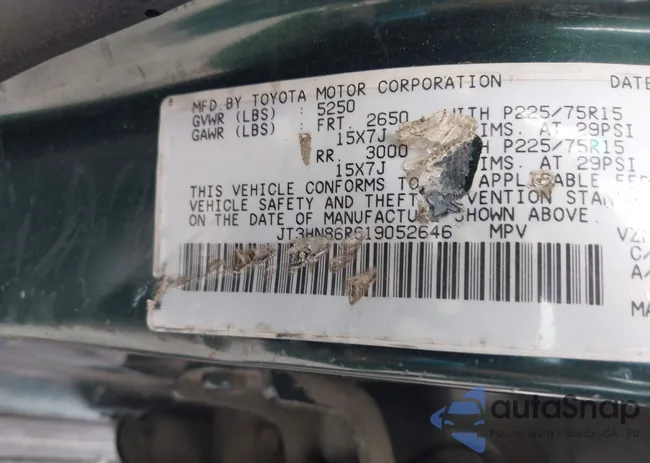 JT3HN86R619052646: 42532781