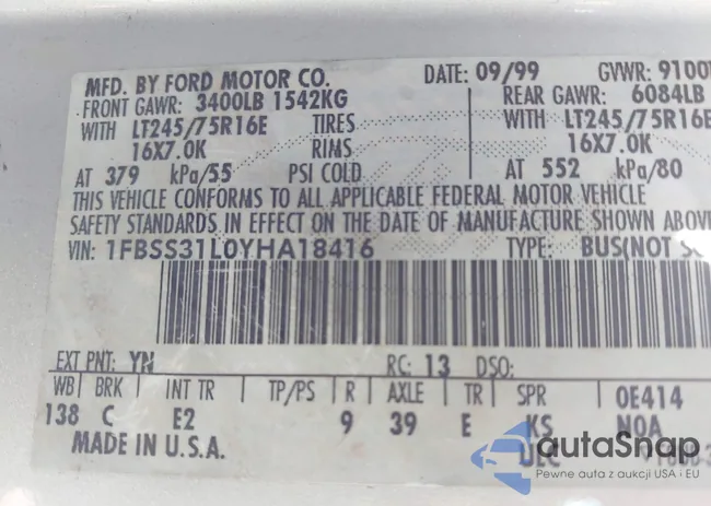 1FBSS31L0YHA18416: 42532862