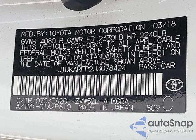 JTDKARFP2J3078424: 42532918