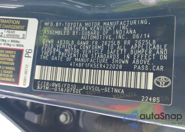 4T4BF1FK5ER422028: 42532972