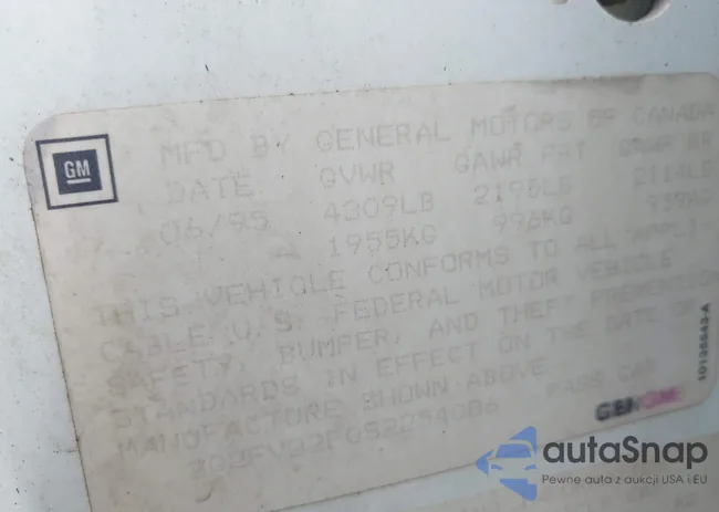 2G2FV22P0S2254086: 42533008