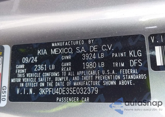 3KPFU4DE3SE032379: 42532243