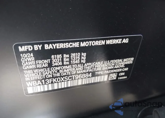 WBA13FK0XSCT96884: 42533707