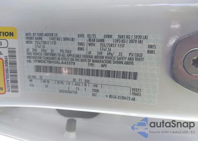 1FMDE7BH3SLA43579: 42533206