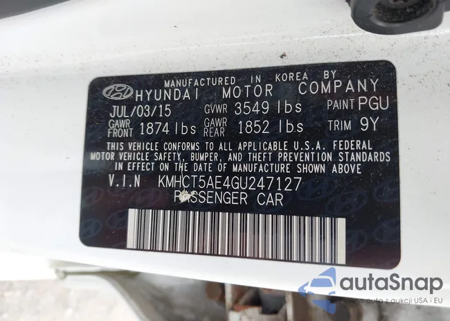 KMHCT5AE4GU247127: 42533357