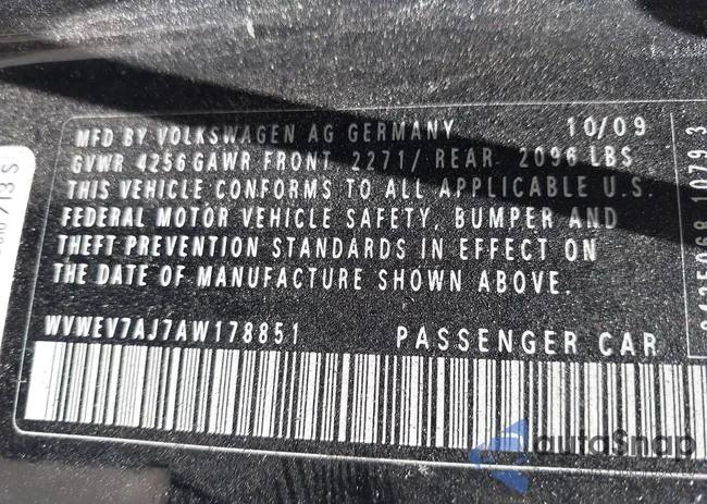 WVWEV7AJ7AW178851: 42534573