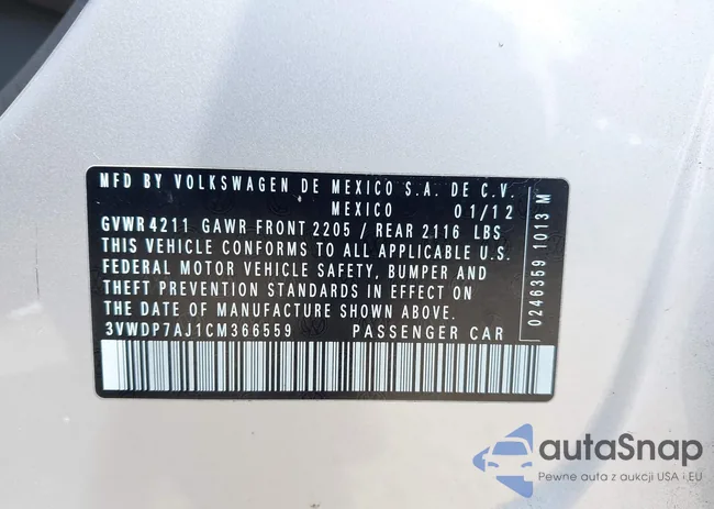 3VWDP7AJ1CM366559: 42534670