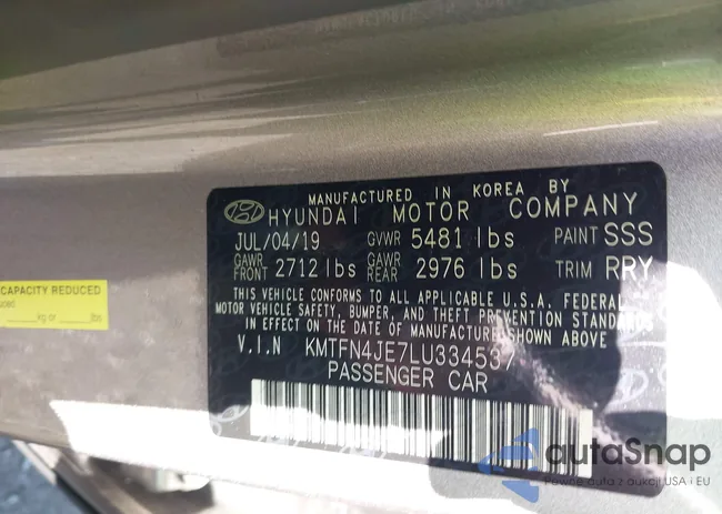 KMTFN4JE7LU334537: 42534678