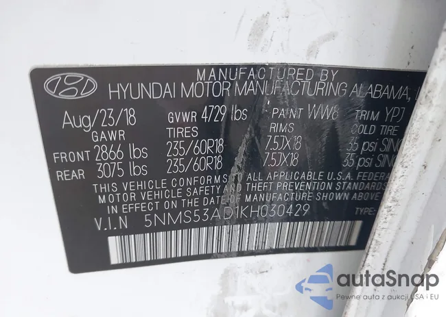 5NMS53AD1KH030429: 42534692