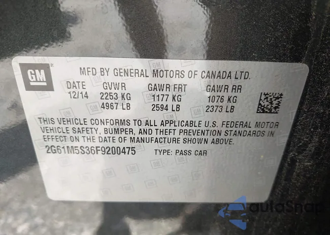 2G61M5S36F9200475: 42534705