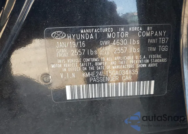 KMHE24L15GA034835: 42534763