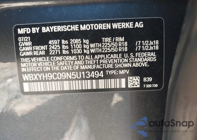 WBXYH9C09N5U13494: 42535094