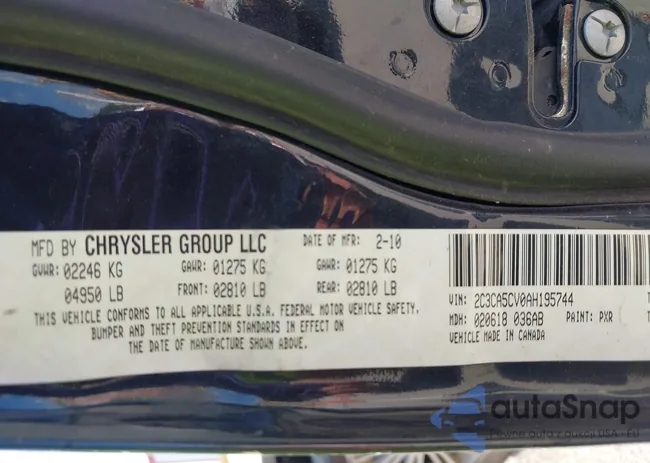 2C3CA5CV9AH220981: 42534295