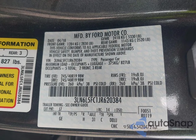 3LN6L5FC1JR620384: 42535620