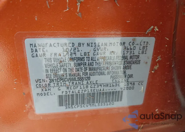 3N1CP5CV9ML555120: 42535626