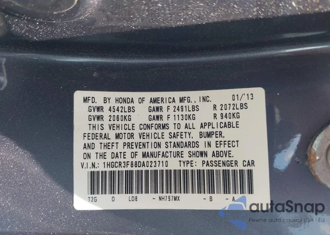 1HGCR3F88DA023710: 42535983