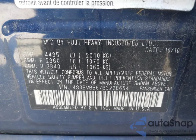 4S3BMBB67B3228654: 42535276