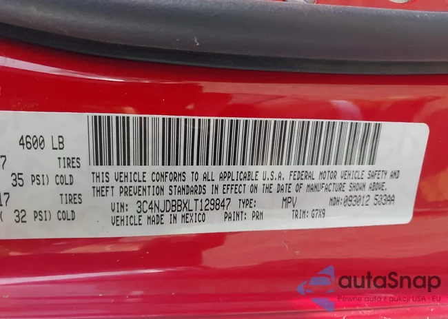 3C4NJDBBXLT129847: 42535298