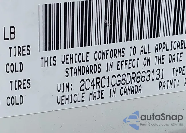 2C4RC1CG6DR663131: 42535447