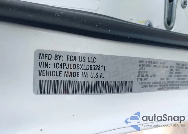 1C4PJLDBXLD652811: 42536594