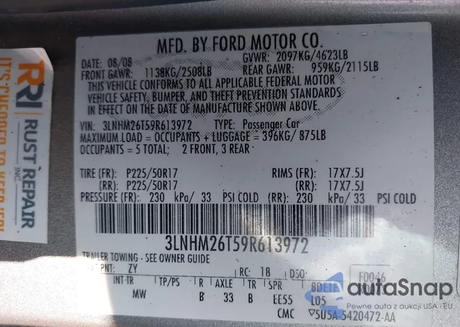 3LNHM26T59R613972: 42536739