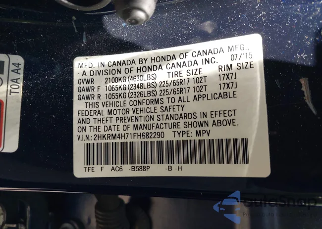 2HKRM4H71FH682290: 42536920