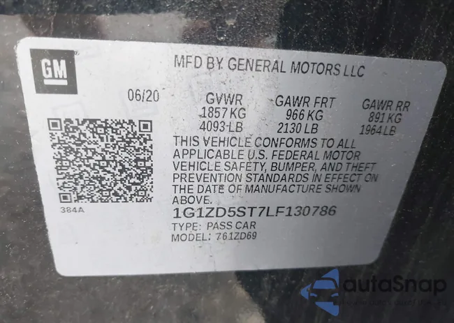 1G1ZD5ST7LF130786: 42536930