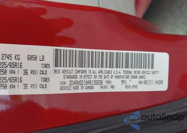 2D4RN5D10AR135658: 42537142