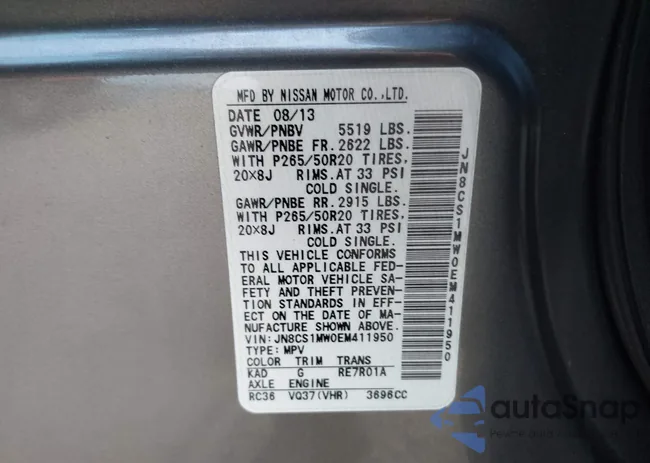 JN8CS1MW0EM411950: 42536242