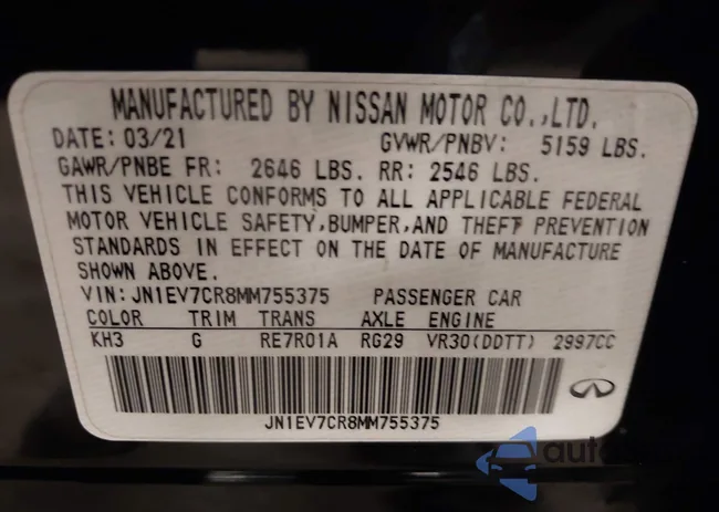 JN1EV7CR8MM755375: 42536291