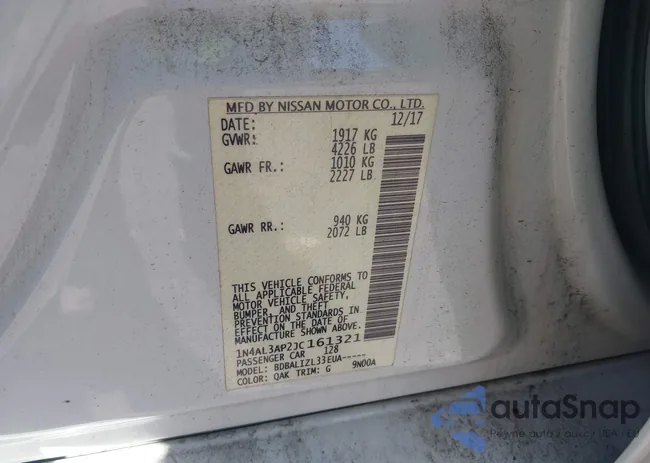 1N4AL3AP2JC161321: 42536407