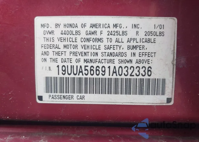 19UUA56691A032336: 42537586