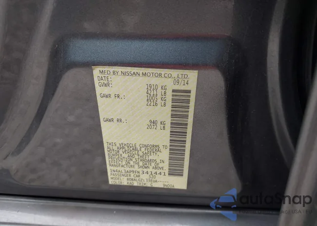 1N4AL3AP9FN341441: 42537783