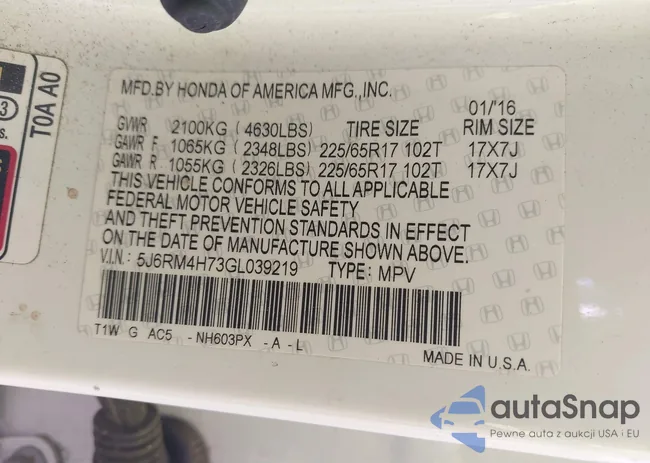 5J6RM4H73GL039219: 42538095