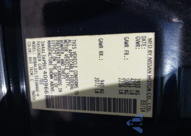 1N4AL3AP9EC400966: 42538096