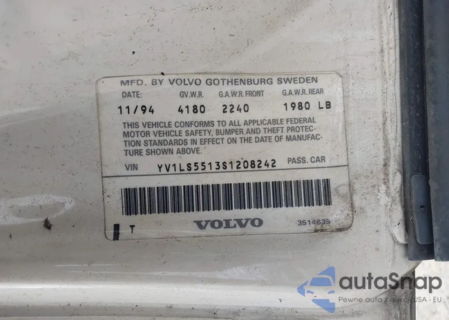 YV1LS5513S1208242: 42537256