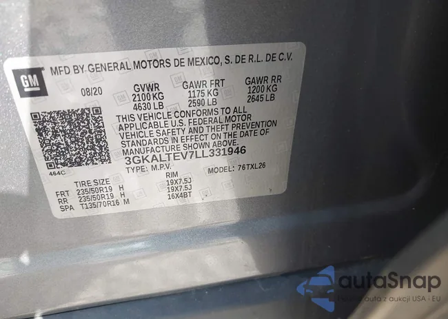 3GKALTEV7LL331946: 42537276