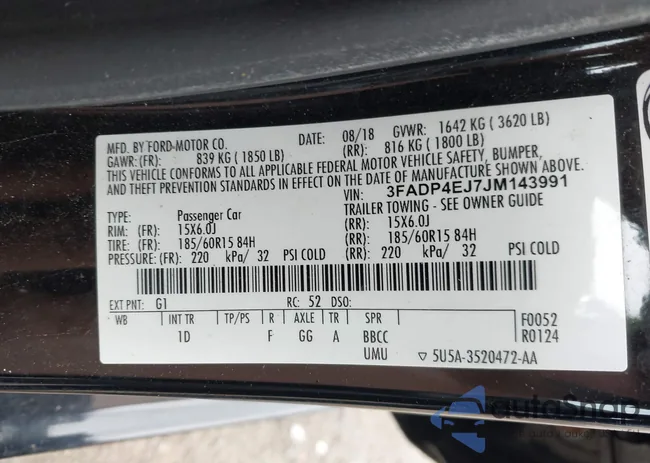 3FADP4EJ7JM143991: 42537327