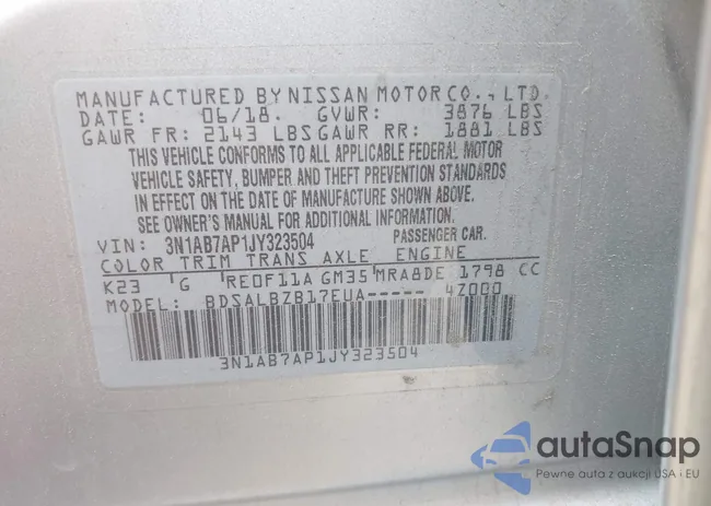 3N1AB7AP1JY323504: 42537489