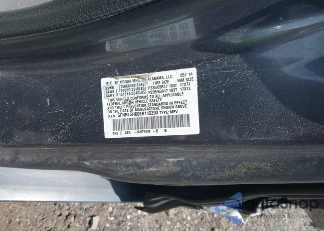 5FNRL5H60EB112293: 42537523