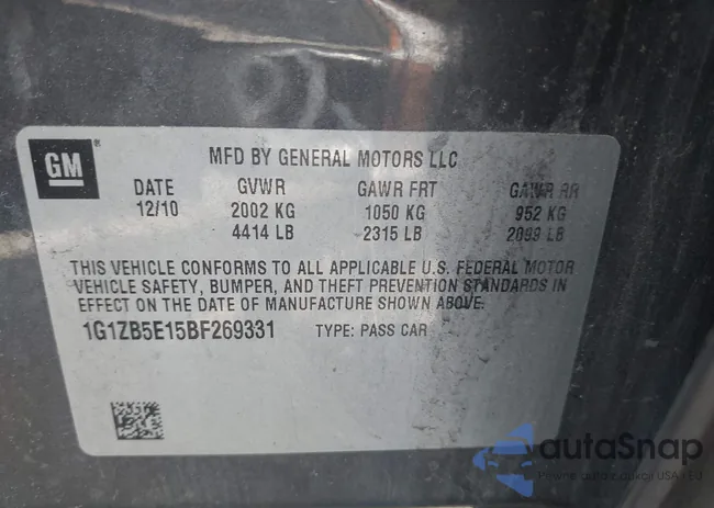 1G1ZB5ST4PF249309: 42538692