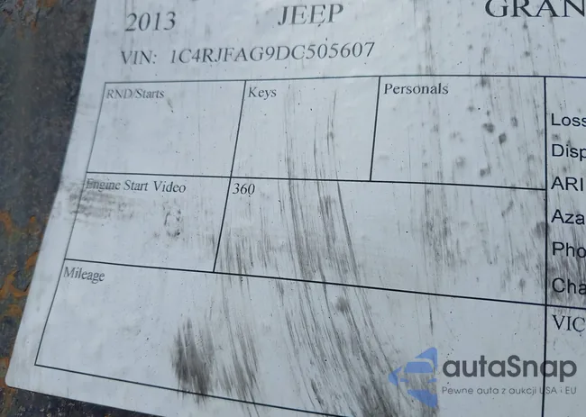 1C4RJFAG9DC505607: 42538797