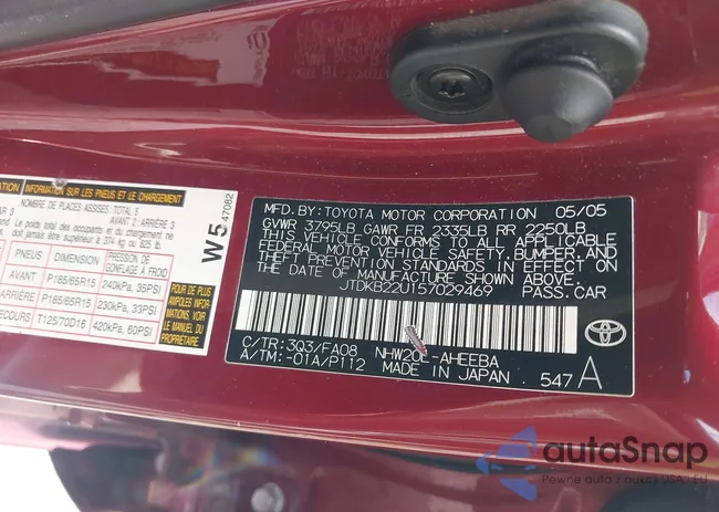 JTDKB22U157029469: 42538827