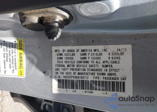 1HGCR2F8XDA168712: 42539046