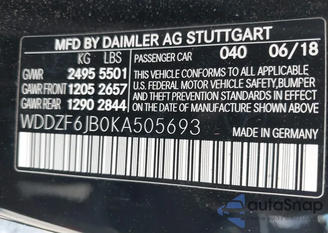 WDDZF6JB0KA505693: 42539128