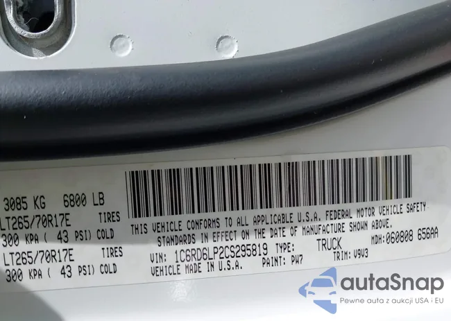 1C6RD6LP2CS295819: 42538294