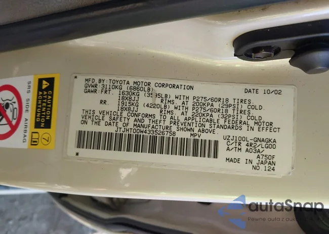 JTJHT00W433526758: 42538383