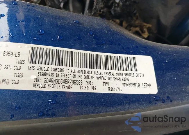 2D4RN3DG4BR786589: 42538547